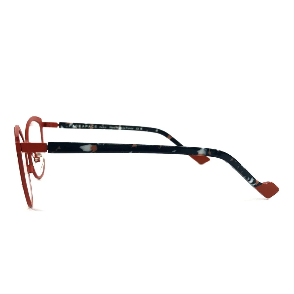 Face A Face Eyeglasses Frames NENDO 2 COL 9424 Very Neon Coral Cat Eye 50-19-144